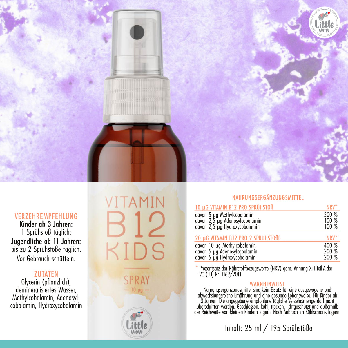 Vitamin B12 Spray für Kinder