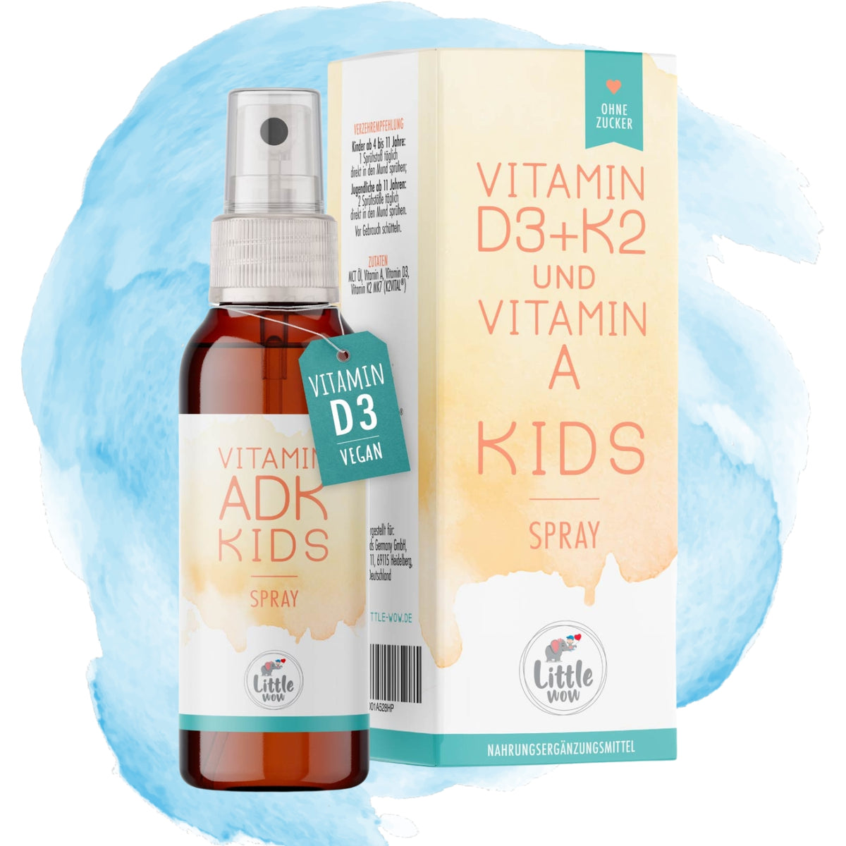 Vitamin D3 K2 + A Spray für Kinder
